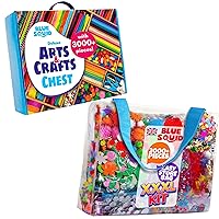 Arts & Crafts Kit for Kids - Special Bundle, Deluxe Craft Chest & XXXL Craft Bag - 5000+ Pieces