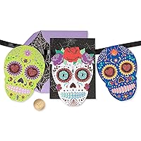 Papyrus Blank Day of the Dead Card (Skull)