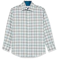 Isaac Mizrahi Boy's Long Sleeve Large Check Pattern Button Down Shirt