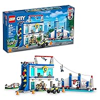 LEGO City Police Training Academy 60372, Station Playset with Obstacle Course, Horse Figure, Quad Bike Toy and 6 Officer Minifigures, for Kids Ages 6 Plus