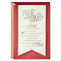 Hallmark Valentines Day Card for Husband, Wife, Boyfriend, Girlfriend (Real Love) Anniversary Card, Love Card