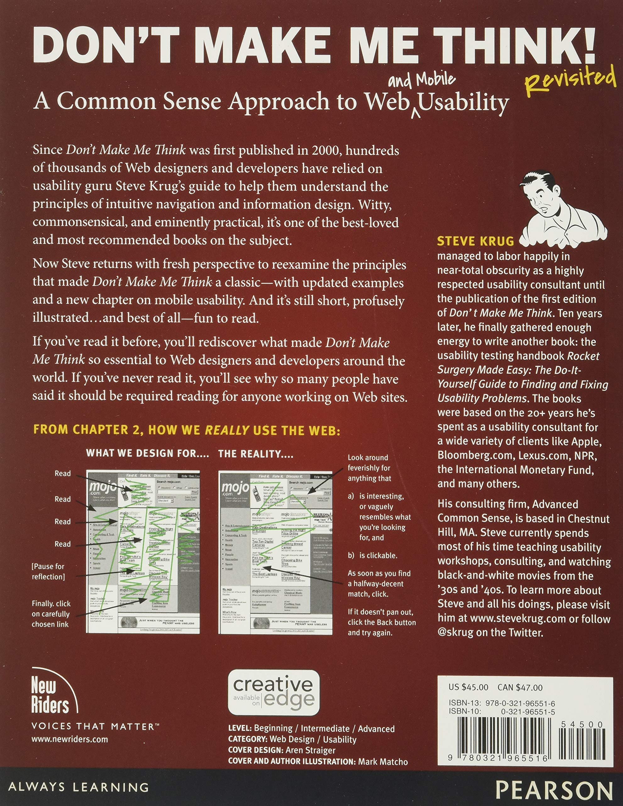 Don't Make Me Think, Revisited: A Common Sense Approach to Web Usability (3rd Edition) (Voices That Matter)