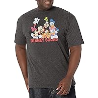 Disney Big & Tall Classic Mickey Squad Men's Tops Short Sleeve Tee Shirt