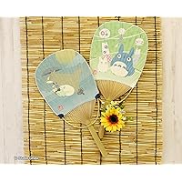 Studio Ghibli My Neighbor Totoro Oval Bamboo Fan Set