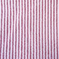 Seersucker Stripe Red & White (15 Yard Bolt)