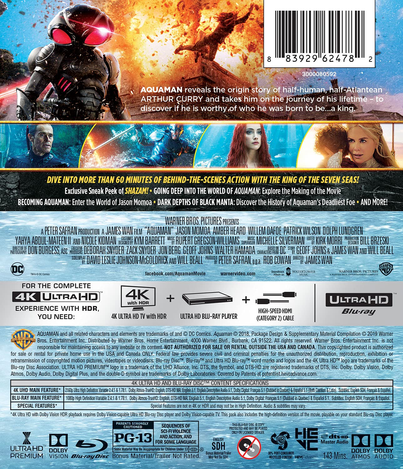 Aquaman (4K Ultra HD) [4K UHD]