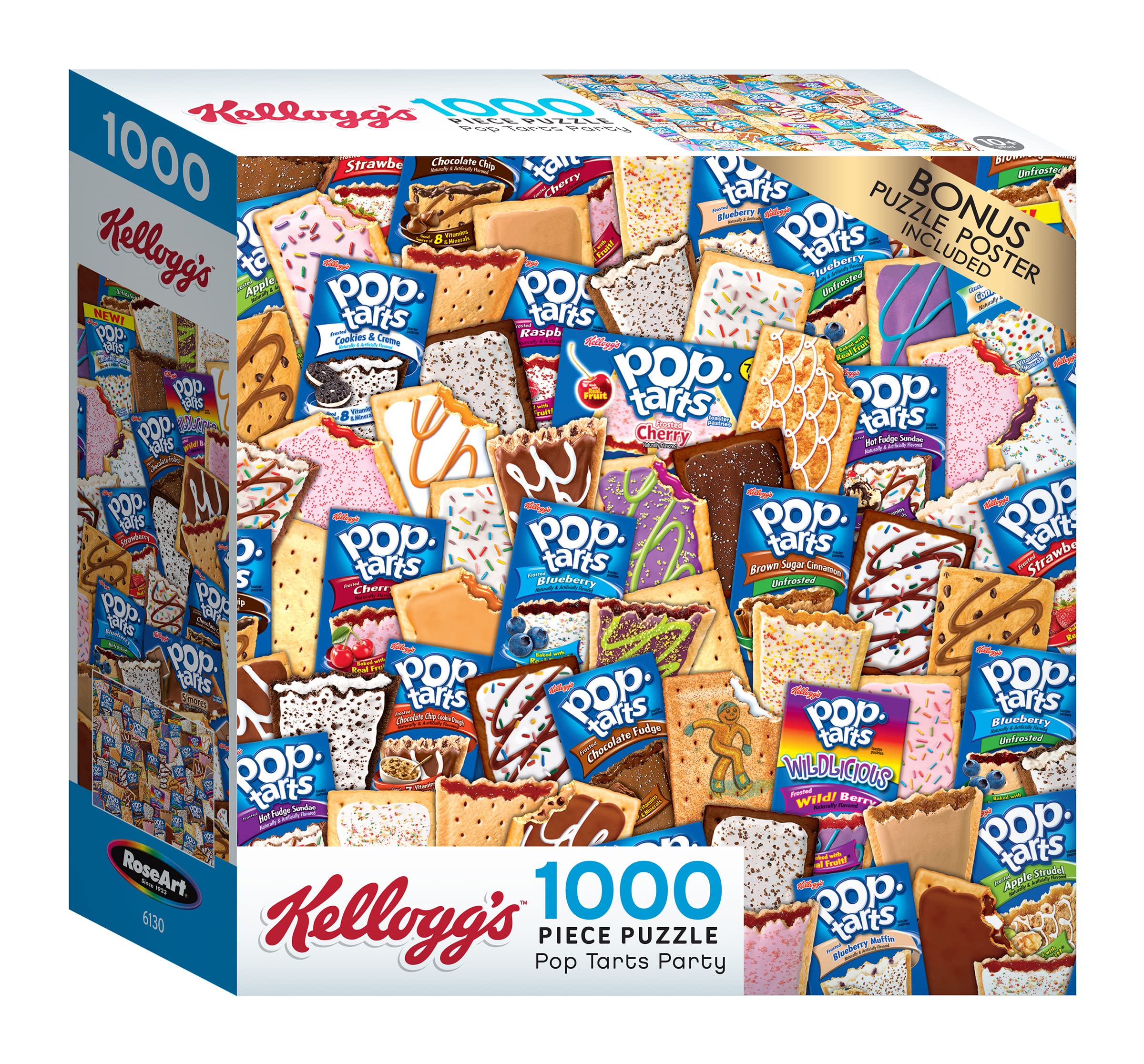Lafayette Puzzle Factory Kellogg's 1000 PC Jigsaw Puzzles - Pop Tart Party, Multi-Colored