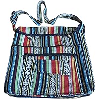 Natural Flow Cotton Gheri Weave Shoulder Bag/Satchel