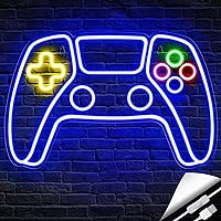 Gamer Neon Sign, Neon Controller Sign for Gaming Room Decor - Gaming Neon Sign for Teen Boys Room Decor - Best Gamer Gifts for Teenage Boys, Kids