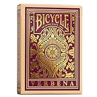 Bicycle Verbena Floral Premium Playing Cards, Gold Foil, 1 Deck