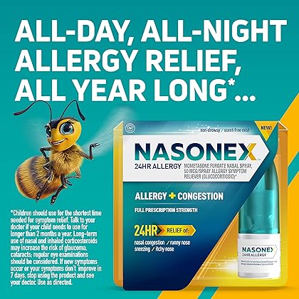 Nasonex 24Hr Allergy Nasal Spray - 60 Spray
