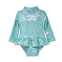 Girls' UPF 50+ Alissa Infant Ruffle Rash Guard Swimsuit