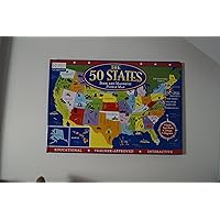The 50 States Book and Magnetic Puzzle Map