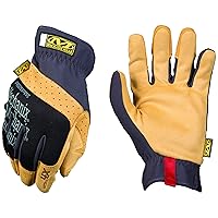 Material4X FastFit Work Gloves (Medium, Brown/Black)
