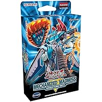 Yu-Gi-Oh! Trading Cards: Mechanized Madness Structure Deck- 42 Cards Total | 3 Super Rares, 2 Ultra Rares, 1 Double Sided Deluxe Game Mat Dueling Guide, Multicolor (083717848868)