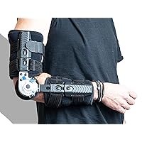 Ergobrace G1 ROM Elbow Post Op Brace - Hinged Support Sling Stablizer - Adjustable- Men and Women Sports Surgery Injury Recovery Pain Relief - Tennis, Golfers Black Color (Left Side)