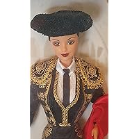 Barbie 1999 Special Edition Doll of The World Collection 12 Inch Doll - Spanish Barbie with Bolero, One-Piece Vest/Pants/Shirt/Tie, Hat, Cape, Socks, Shoes, Doll Stand and Certificate of Authenticity