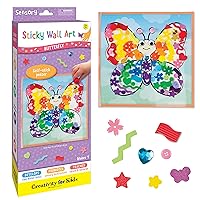 Creativity for Kids Sticky Wall Art: Butterfly - Toddler Sensory Toys, Crafts for Toddlers 3-4+