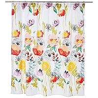 Greenland Home Watercolor Dream Shower Curtain, 72 x 72 in, White