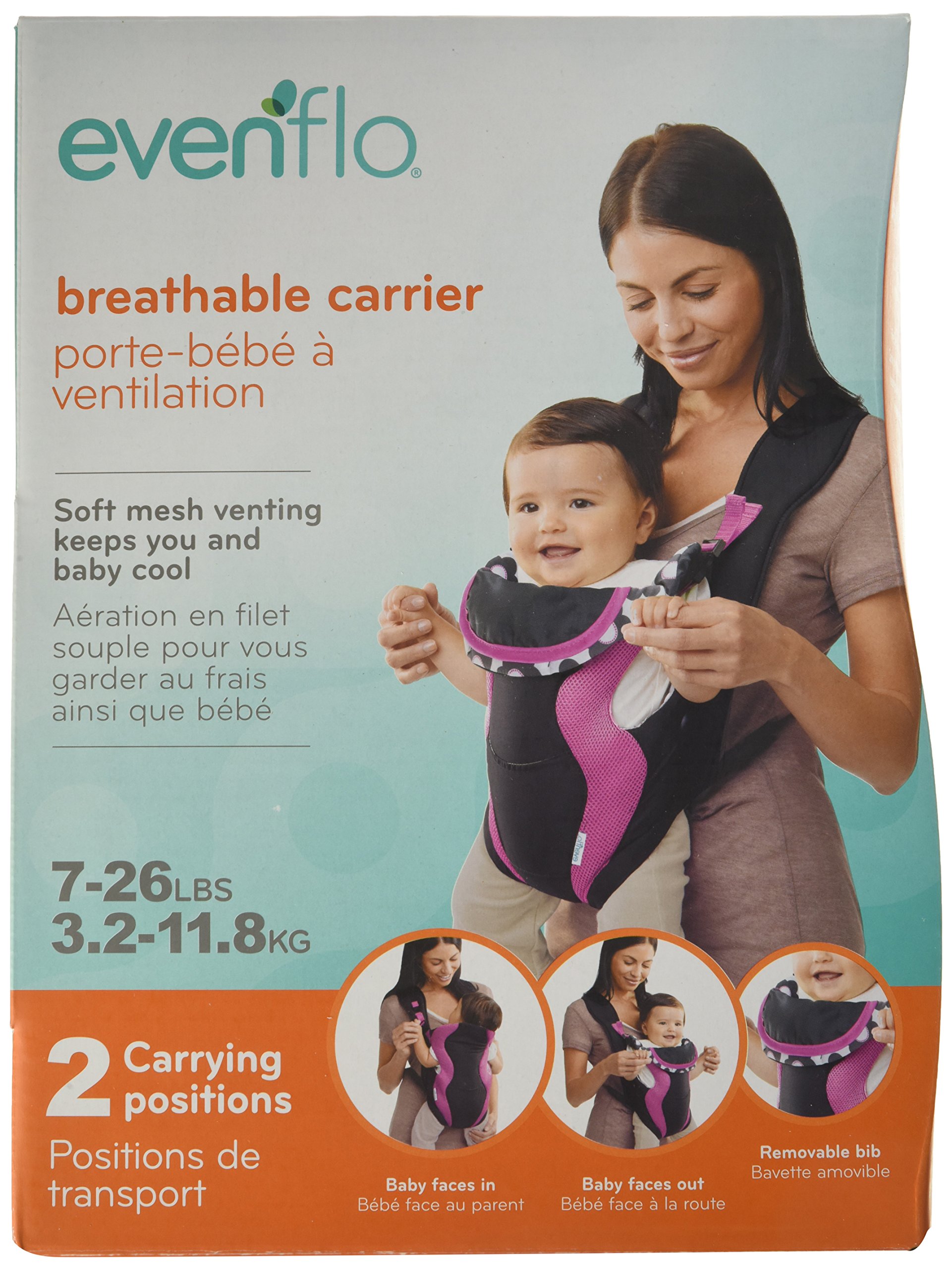 Evenflo Breathe Soft Carrier, Marianna (Discontinued by Manufacturer) 3.38x8.25x11.25 Inch (Pack of 1)