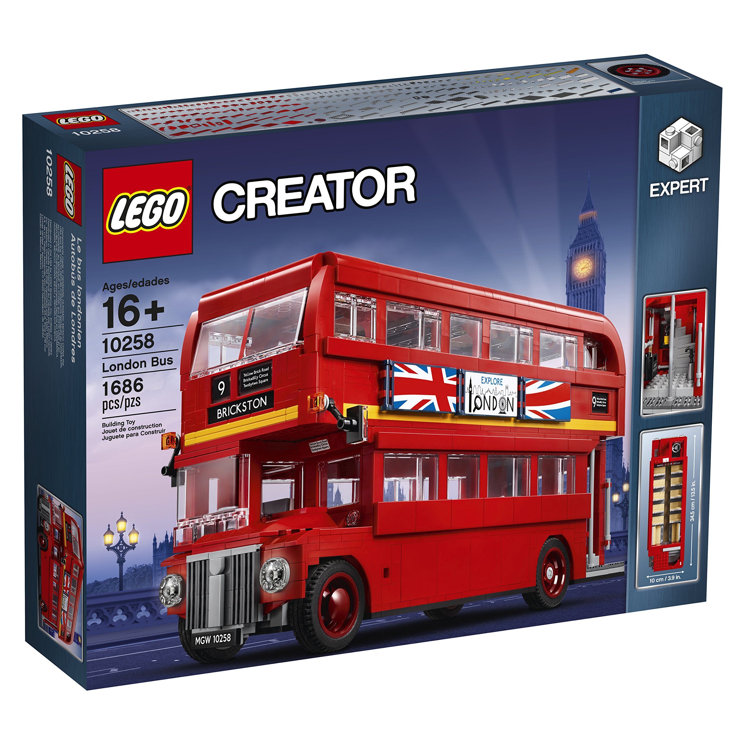 LEGO Creator Expert London Bus 10258 Building Kit (1686 Pieces)