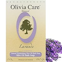 Lavender Bar Soap- Natural, Organic & Vegan - For Face & Body. Cold-Pressed Triple -Milled. Hydrating, Moisturizing. Infused Calcium & Vitamins - 5 OZ