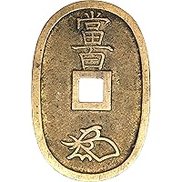 1835 - 1869 100 Mon (Tempo Tsuho) Japanese Shogunate Period Coin. Common Good-luck Charm or Temple Offering In Japan. Historical Samurai Era Inflation Coin Tenpō Tsūhō By Seller Circulated Condition