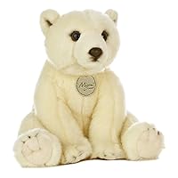 Aurora® Adorable Miyoni® Polar Bear Stuffed Animal - Lifelike Detail - Cherished Companionship - White 11 Inches