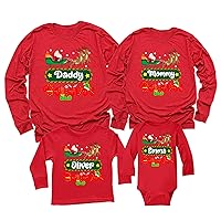 Custom Christmas Believes Santa Claus Matching Family Long Sleeve Shirt