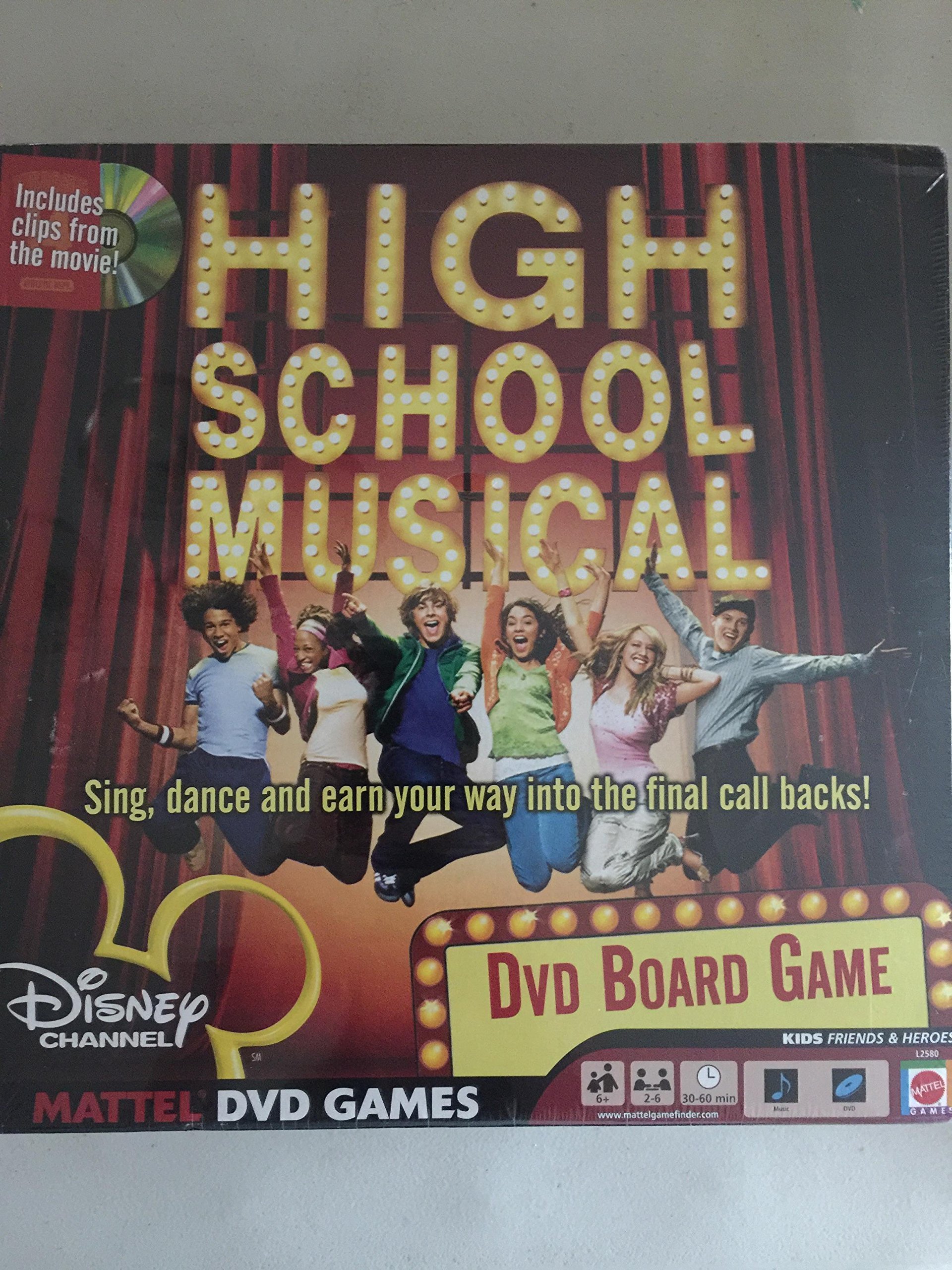 Mattel Games Disney Channel's High School Musical DVD Board Game