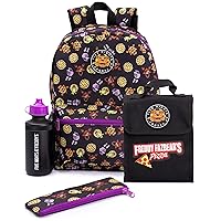 Five Nights at Freddy's Backpack Set Kids 4 Piece Lunch Box Water Bottle Pencil Case