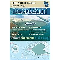 Lakemaster LPWITRP03-08 Paper Map Thunder (Onieda)