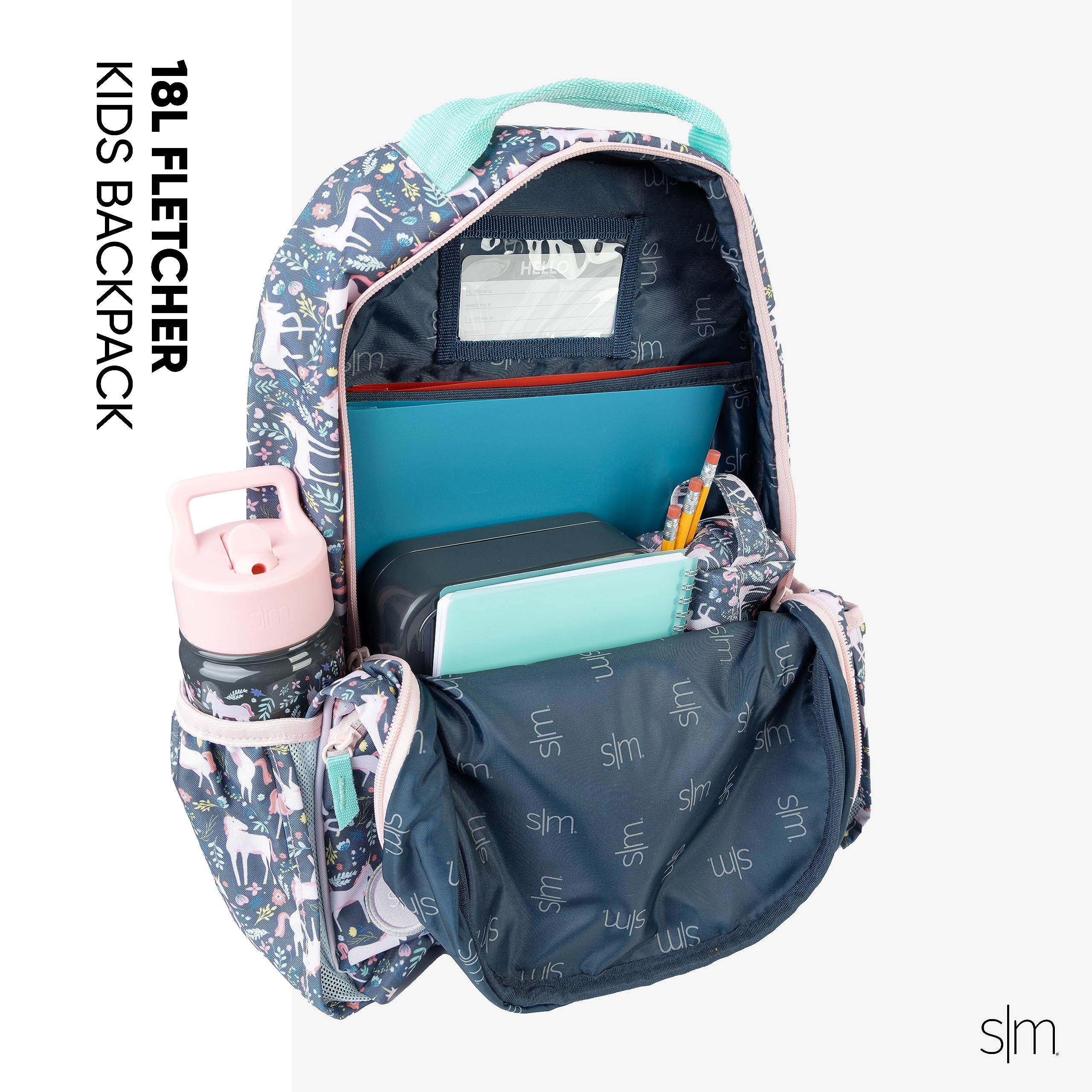 Simple Modern Disney Kids Backpack for School Girls | Princesses Elementary Backpack for Teen | Fletcher Collection | Kids - Large (16