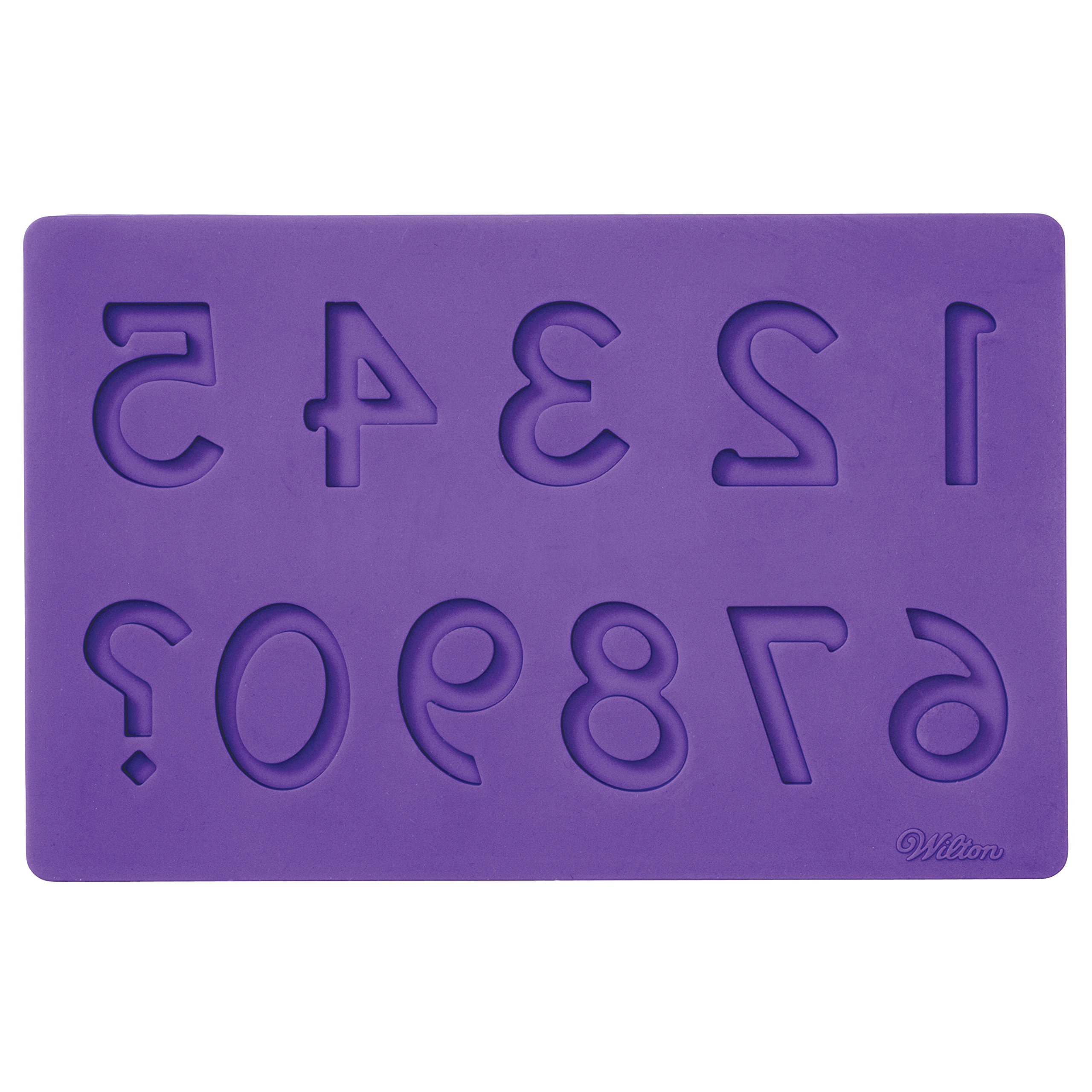 Wilton Silicone Letters and Numbers Fondant and Gum Paste Molds, 4-Piece - Cake Decorating Supplies