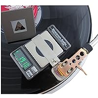 Precision Record Level Turntable Stylus Tracking Force Pressure Gauge/Scale 100g, 0.005g Resolution (Graphite)
