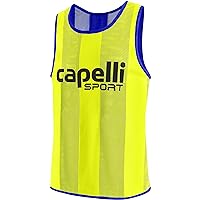 Capelli Sport Youth Sports Pinnie, Team Scrimmage Mesh Practice Vest for Soccer, Football, and Basketball