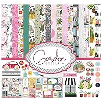 Inkdotpot Floral House Plants Theme Collection Double-Sided Scrapbook Paper Kit Cardstock 12