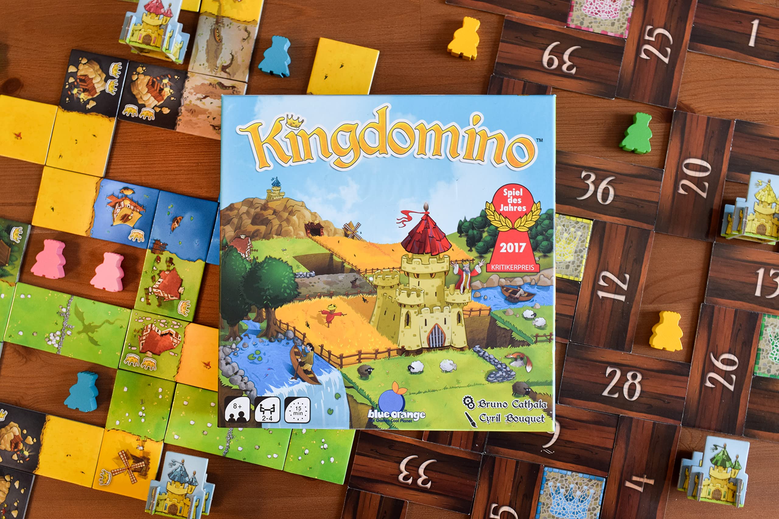 Blue Orange Games Kingdomino Award Winning Family Strategy Board Game, 4 players