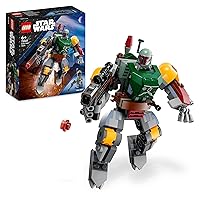 LEGO 75369 Star Wars The Boba Fett Robot Buildable Figure with Blaster Tenon Launcher and Jetpack with Projectile Launcher, Collectible Toy for Kids Aged 6 and Above