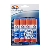 Elmer's Extra Strength Glue Sticks, Washable, 8 Grams, 4 Count