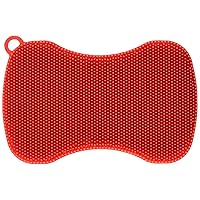 Kuhn Rikon Stay Clean Silicone Scrubber, 1, Red