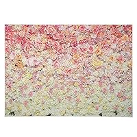 Bright Pink Floral Polyester Backdrop - Party Decor - 1 Piece