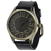 GP by Brinley Women's Faux Leather Vintage-Style Watch