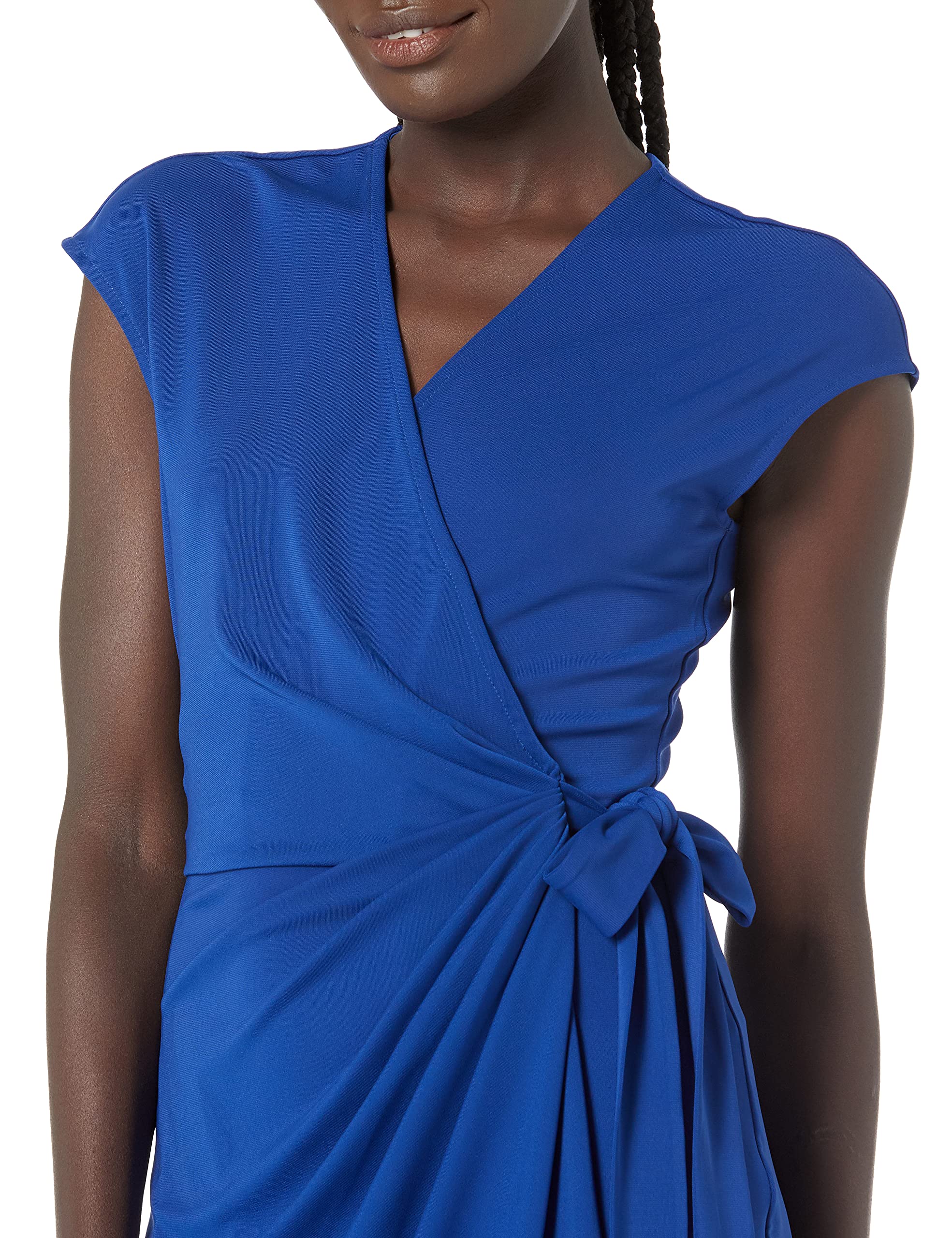 Lark & Ro Women's Classic Cap Sleeve Wrap Dress