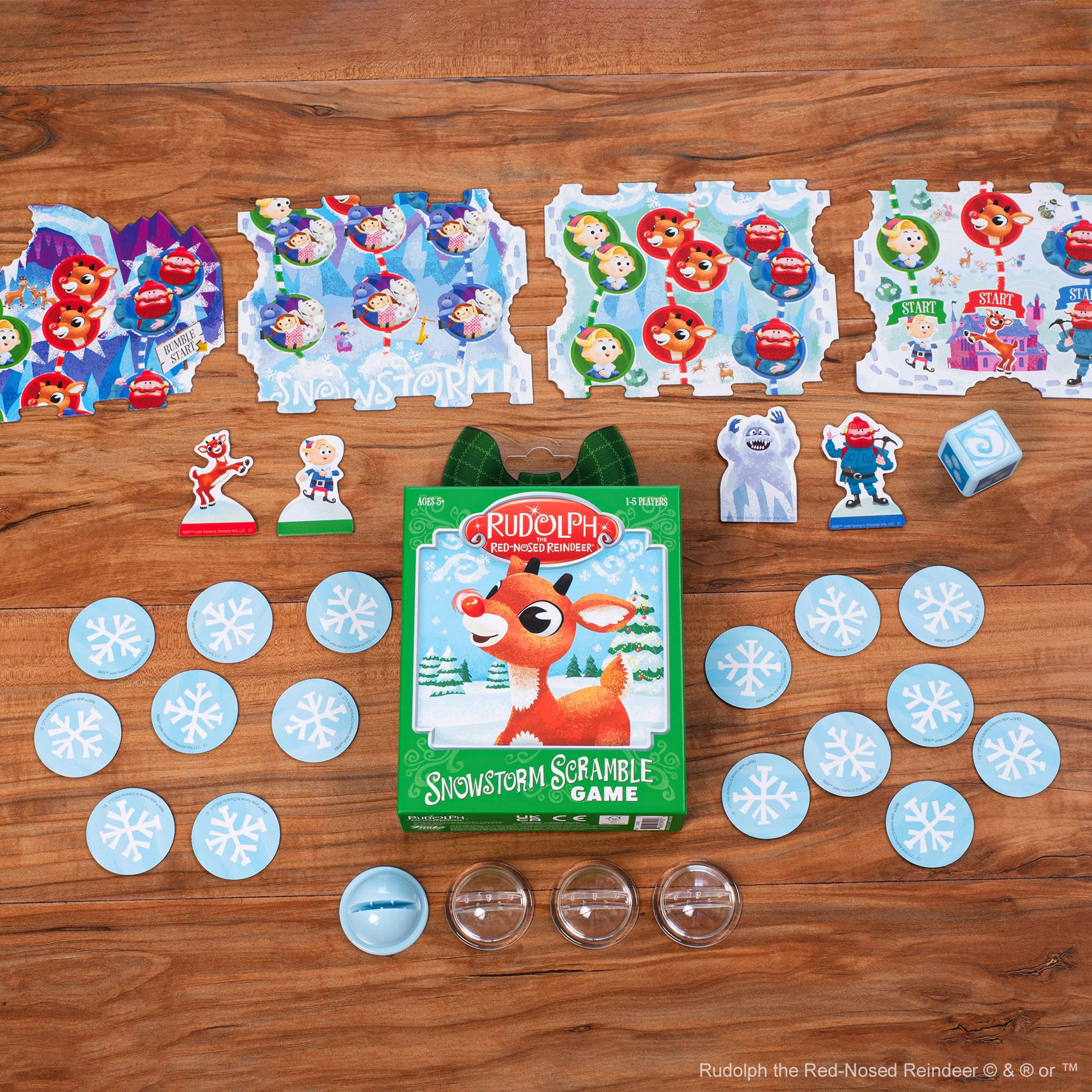 Funko Rudolph The Red-Nosed Reindeer Snowstorm Scramble Game for 1-5 Players Ages 5 and Up