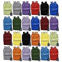 Winterlace 24 Pack Backpack, Bulk 17 inch Lightweight Outdoor Travel Gym Corporate Events Bag (Assorted)