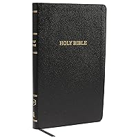 KJV Holy Bible: Thinline with Cross References, Black Bonded Leather, Red Letter, Comfort Print (Thumb Indexed): King James Version KJV Holy Bible: Thinline with Cross References, Black Bonded Leather, Red Letter, Comfort Print (Thumb Indexed): King James Version Bonded Leather Hardcover