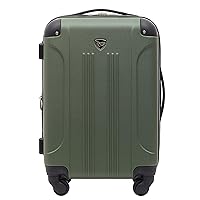 Travelers Club Chicago Expandable Luggage, Thyme Green, 20