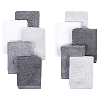 Little Treasure Unisex Baby Rayon from Bamboo Luxurious Washcloths, Gray Charcoal, One Size