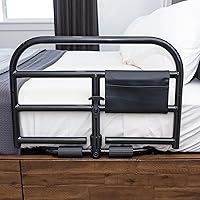 Prime Safety Bed Rail, Bariatric Bed Bar Handle for Bed for Adults, Seniors, and Elderly, Under Mattress Bedside Rail, Fall Guard and Stand Assist, Fits Most King, Queen, Full, and Twin Beds